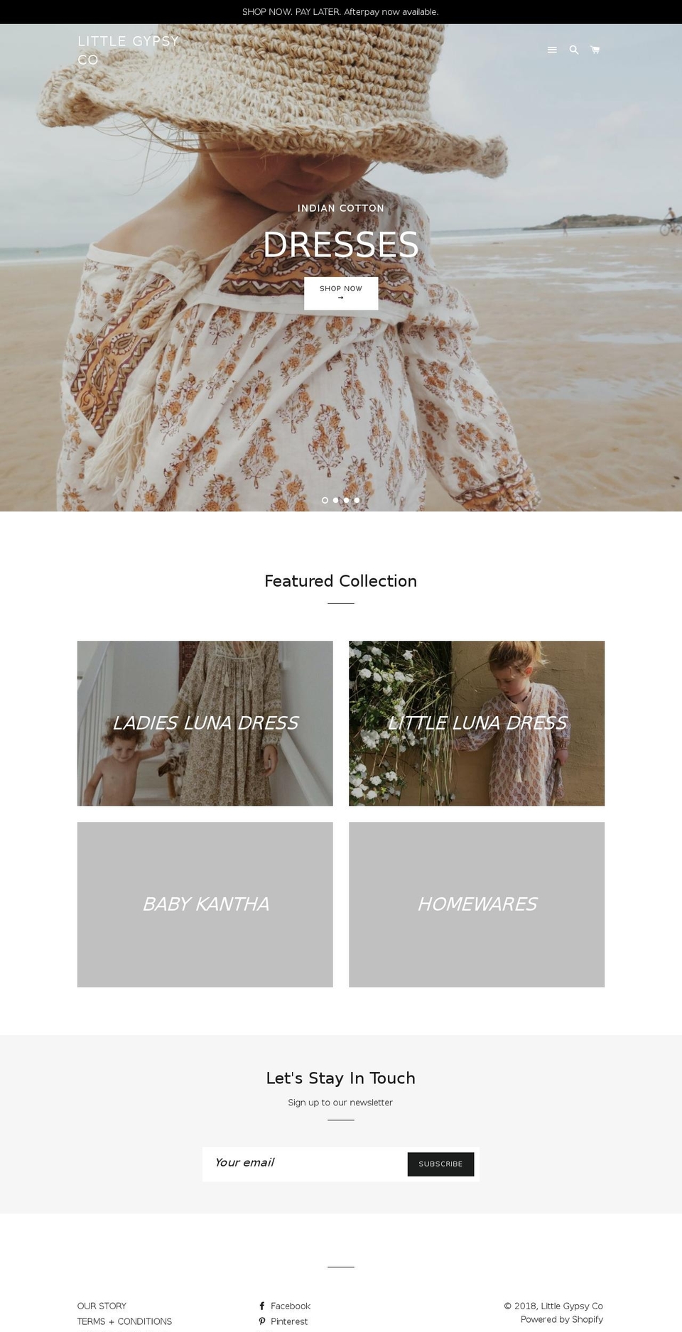 littlegypsyco.com — Shopify storefront screenshot