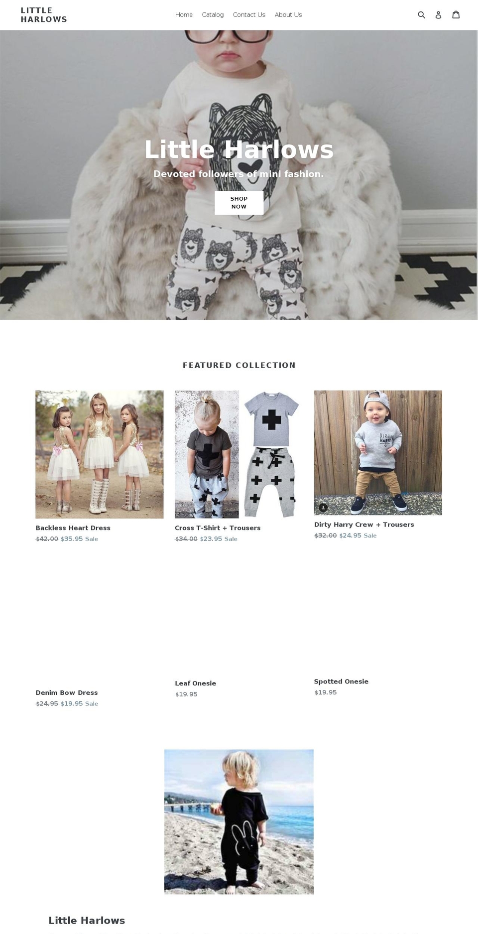 littleharlows.com — Shopify storefront screenshot