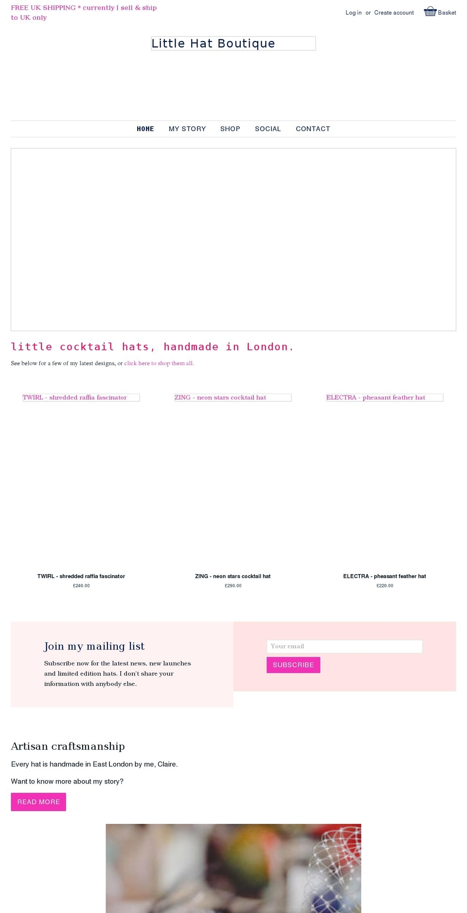 littlehatboutique.com shopify website screenshot