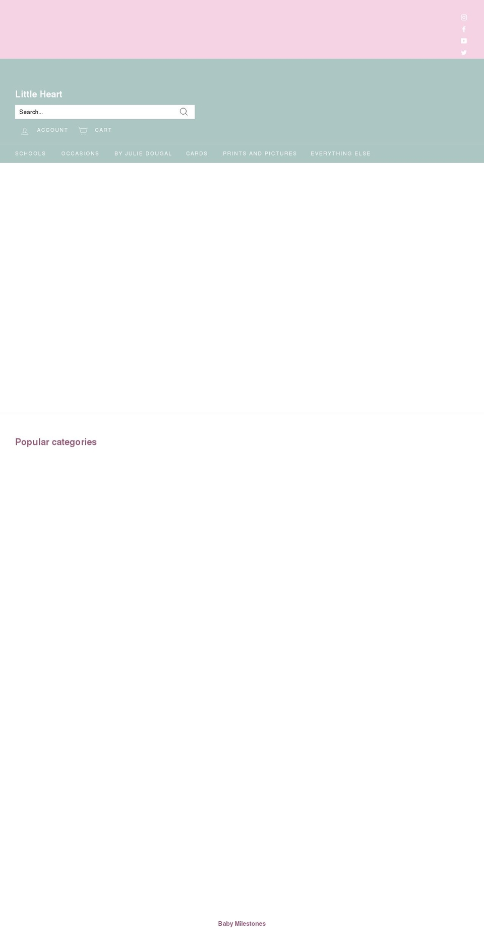 littleheart.co.uk shopify website screenshot