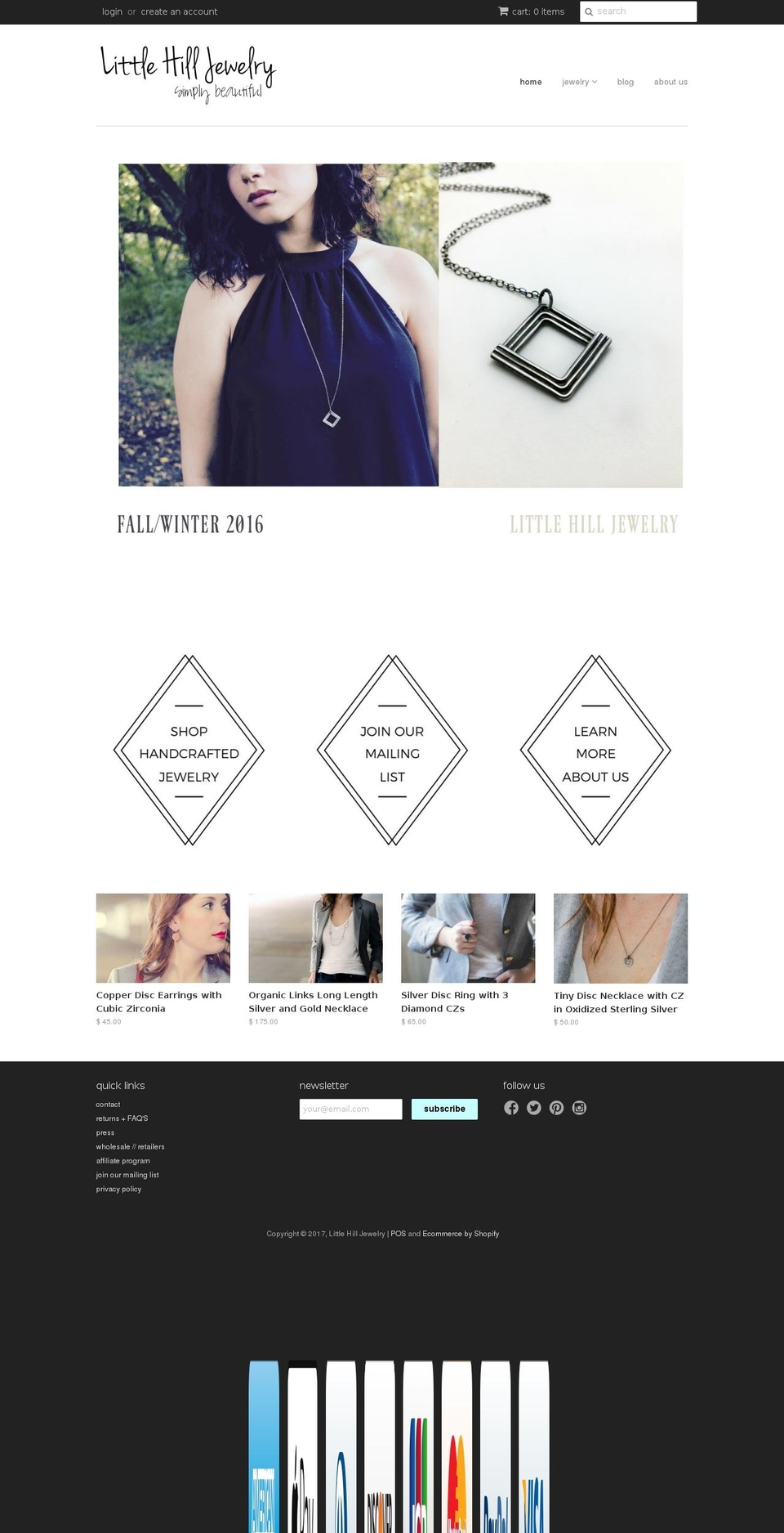 littlehilljewelry.com shopify website screenshot