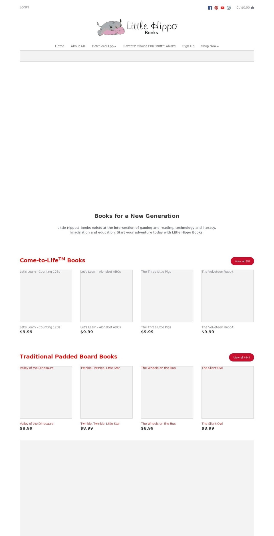 littlehippobooks.com shopify website screenshot