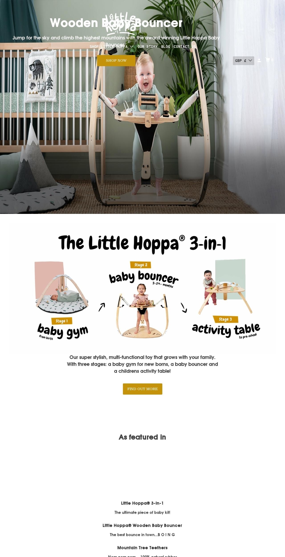 littlehoppa.com shopify website screenshot