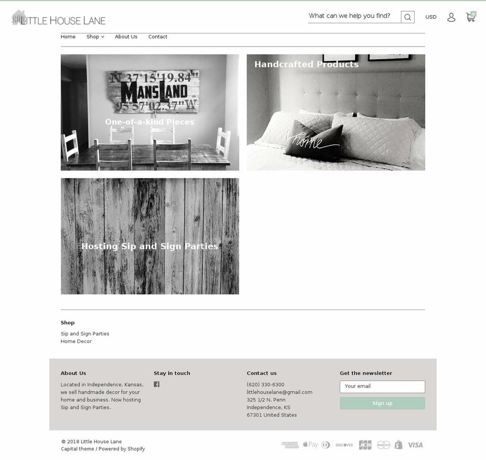 littlehouselane.com — Shopify storefront screenshot