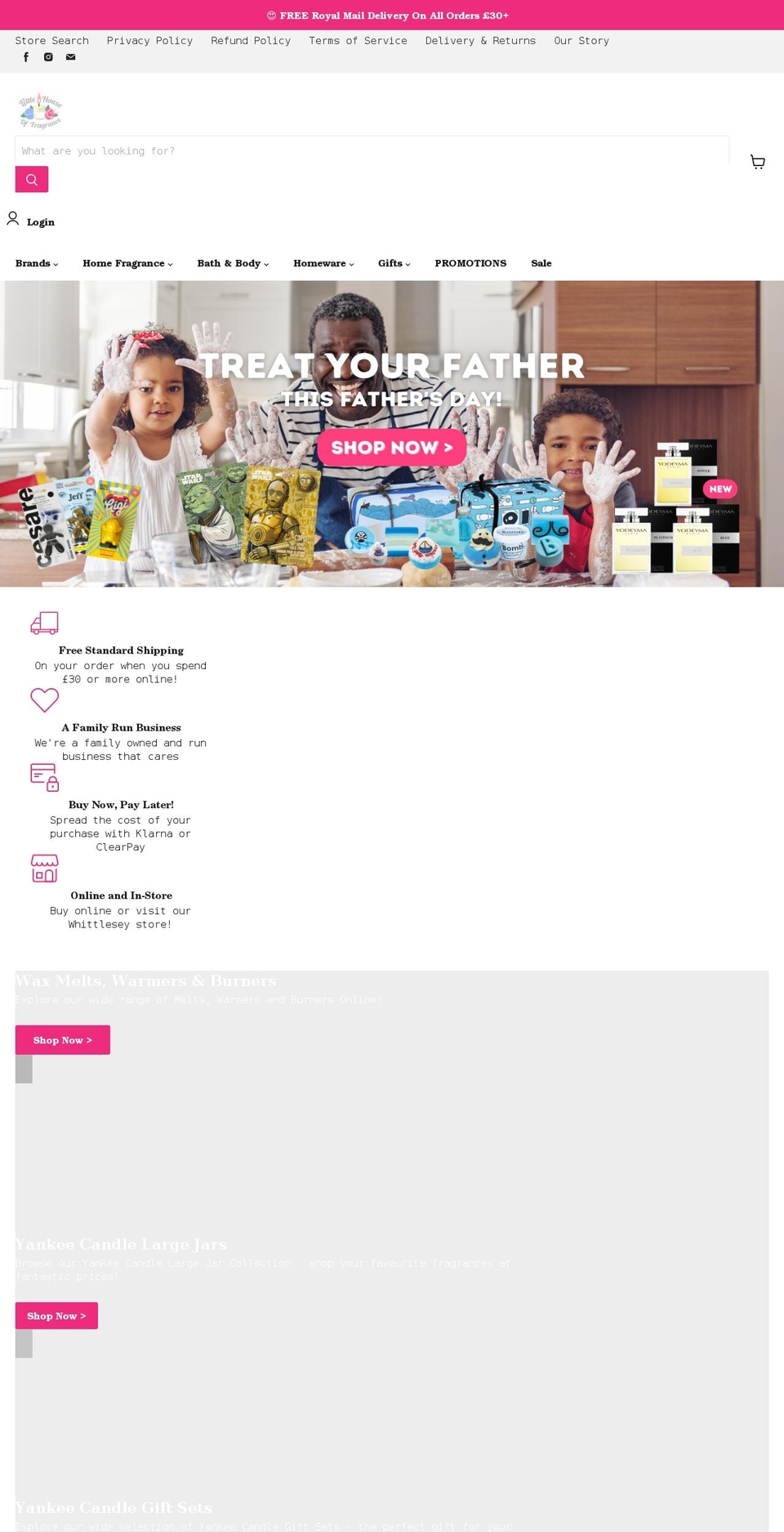littlehouseoffragrance.co.uk shopify website screenshot