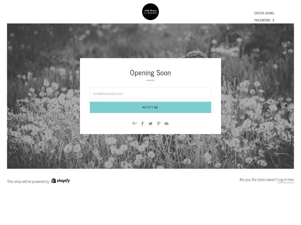 littlehumanlinens.com.au shopify website screenshot