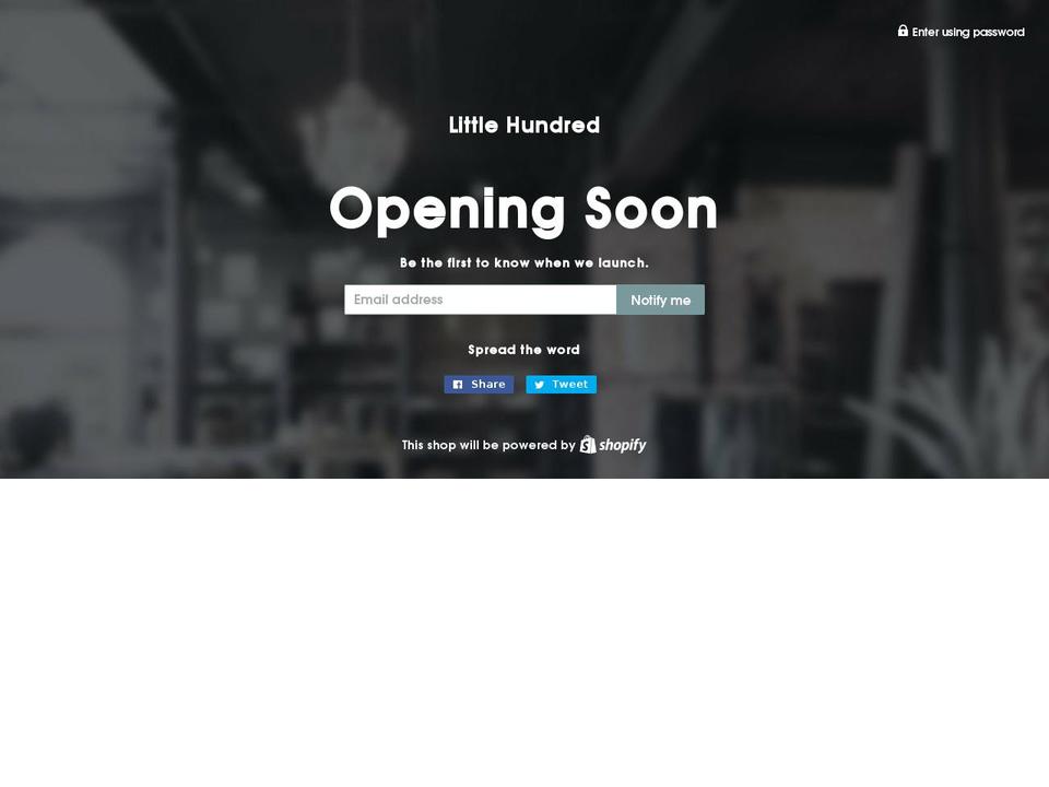 littlehundred.com — Shopify storefront screenshot