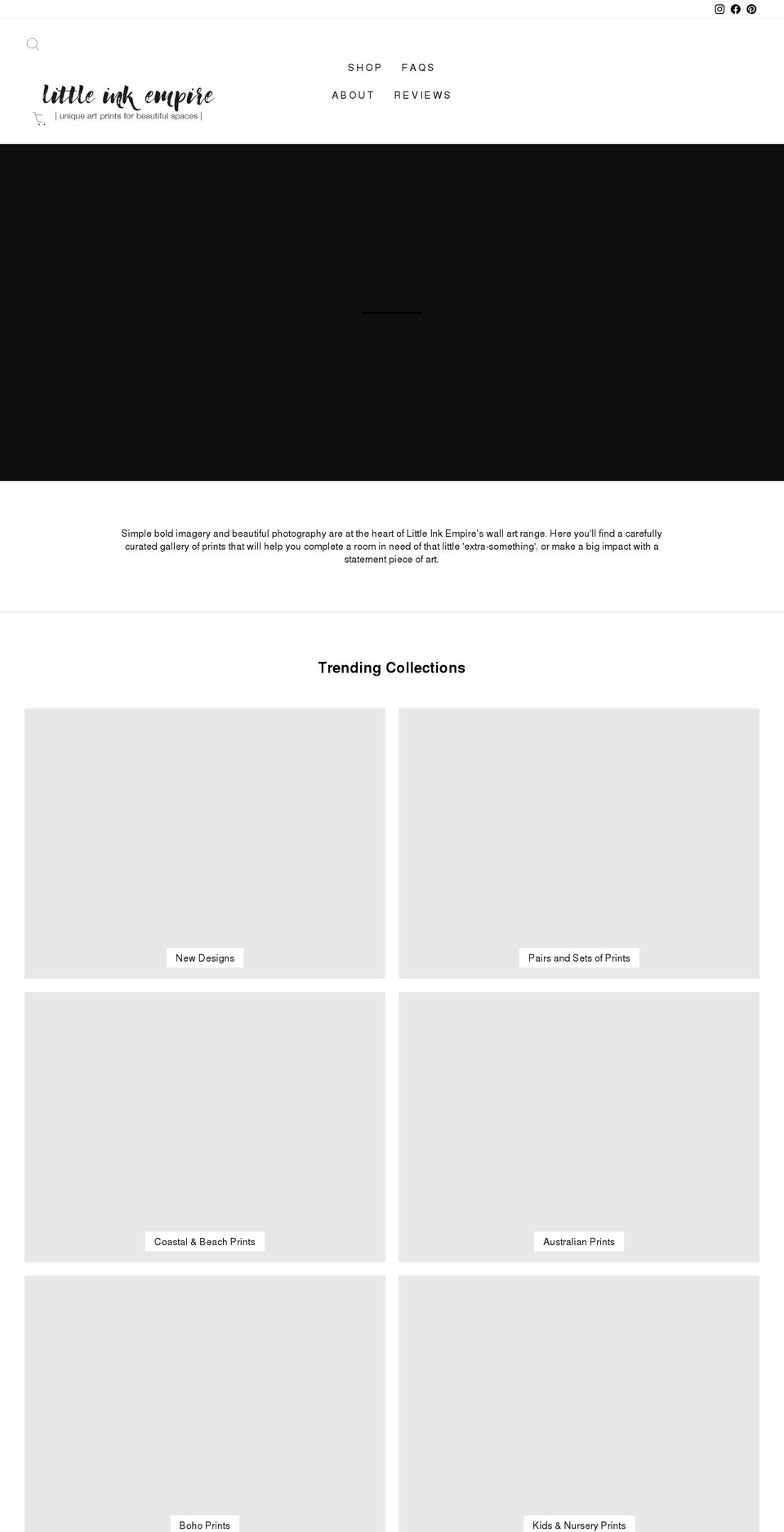 littleinkempire.com — Shopify storefront screenshot