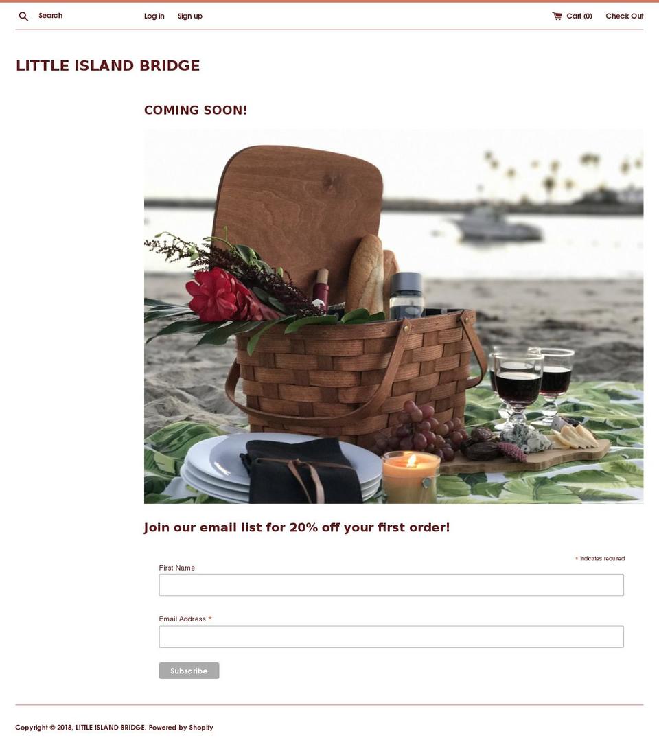 littleislandbridge.com — Shopify storefront screenshot