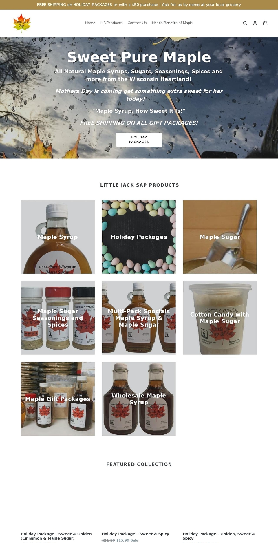 Easter 2018 Shopify theme site example littlejacksap.com