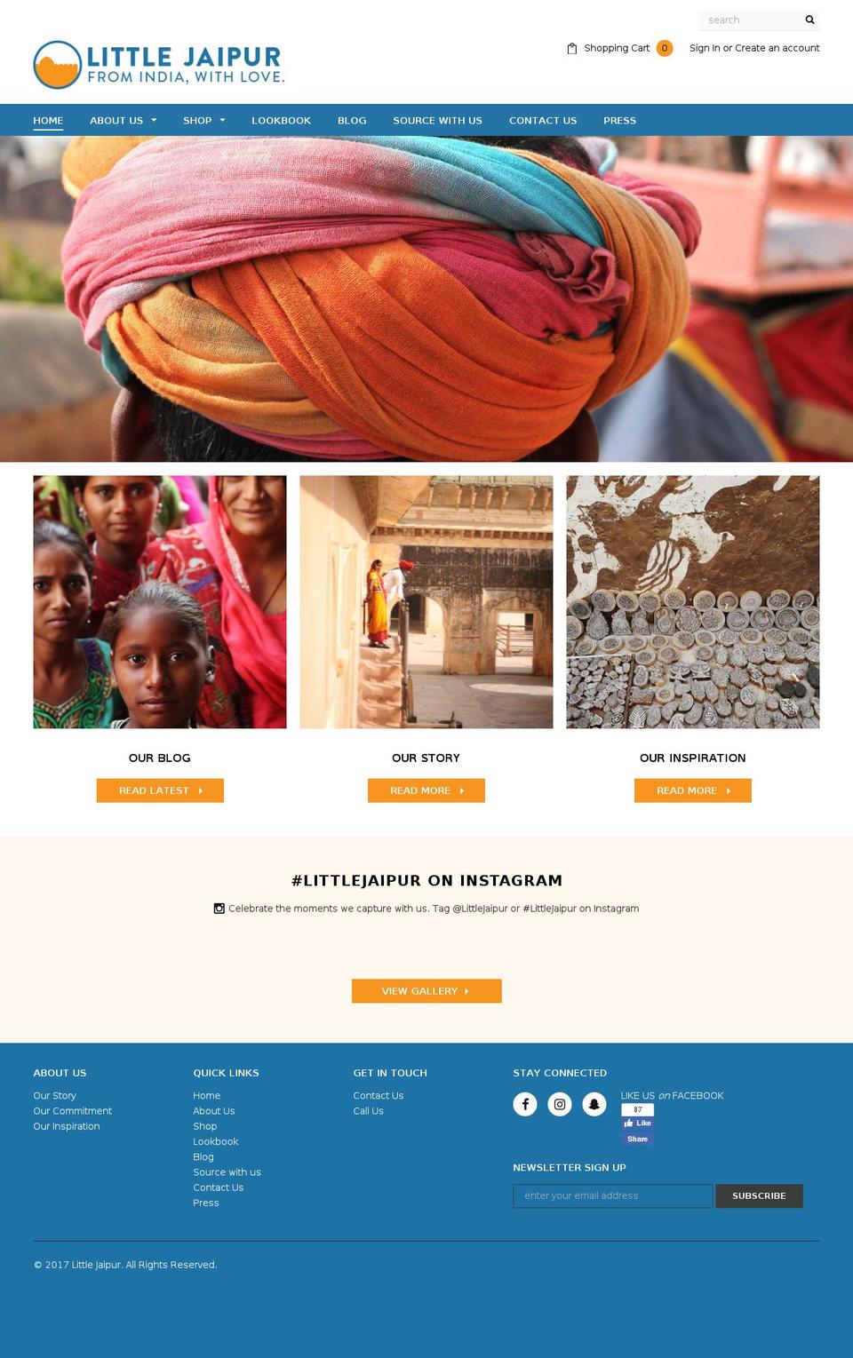 littlejaipur.com.au shopify website screenshot