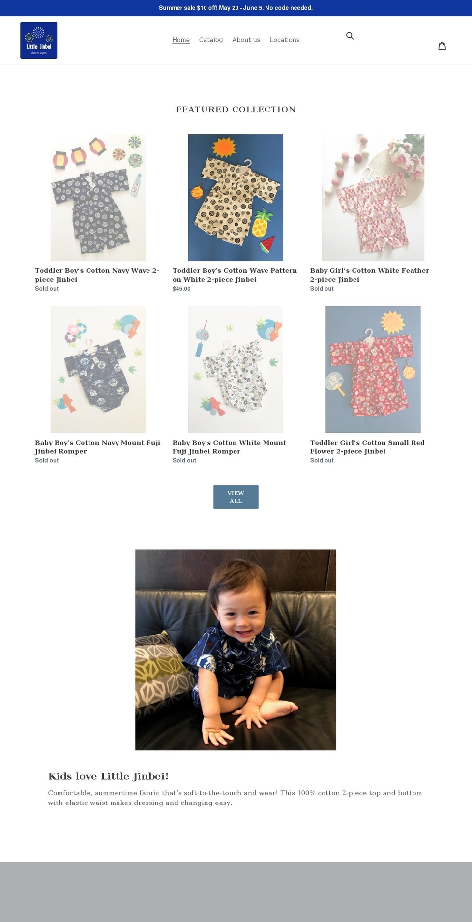 littlejinbei.com shopify website screenshot