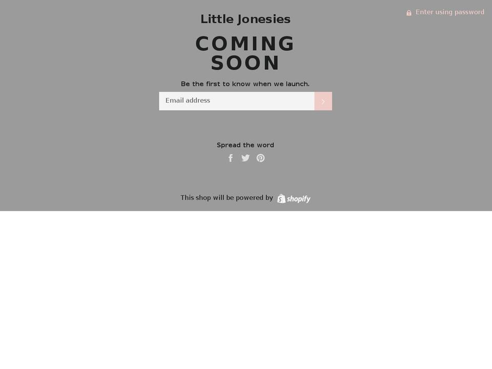 littlejonesiesco.com shopify website screenshot