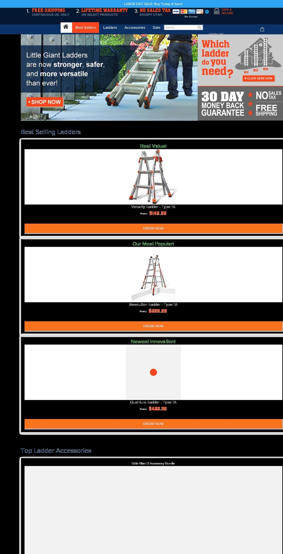 littlejumbostepladder.com — Shopify storefront screenshot