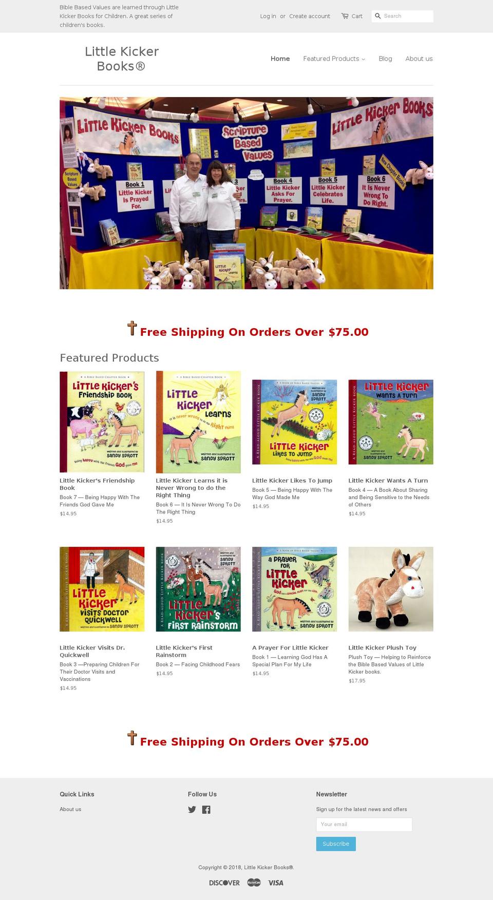 littlekickerbooks.com — Shopify storefront screenshot