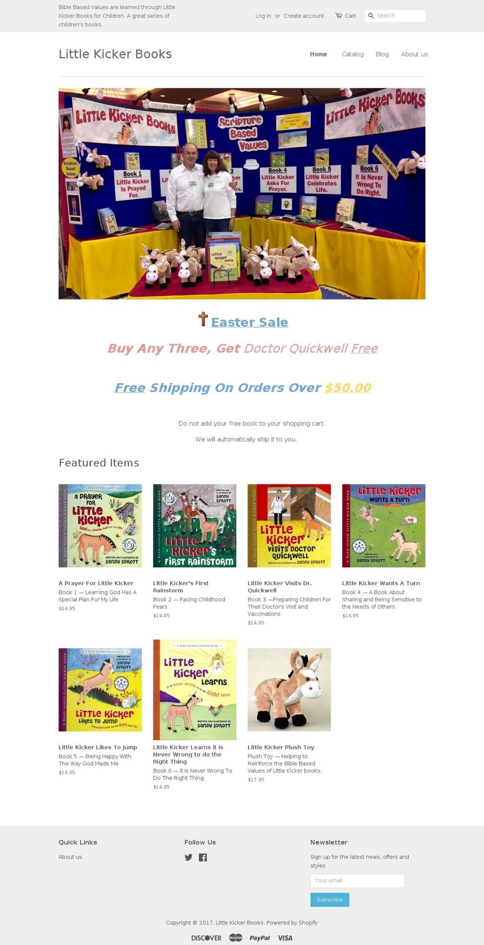 littlekickerbooks.net shopify website screenshot