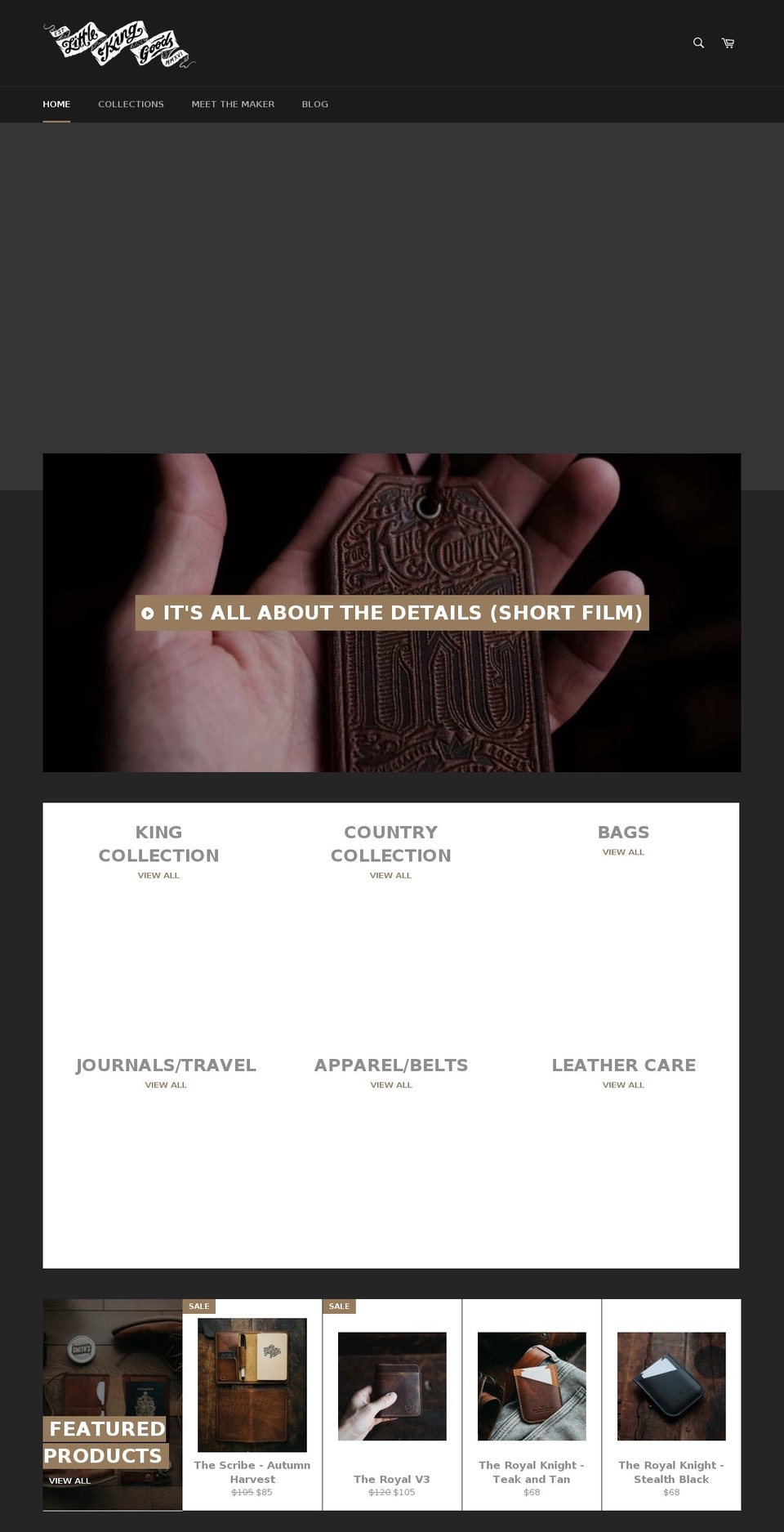 littlekinggoods.com shopify website screenshot