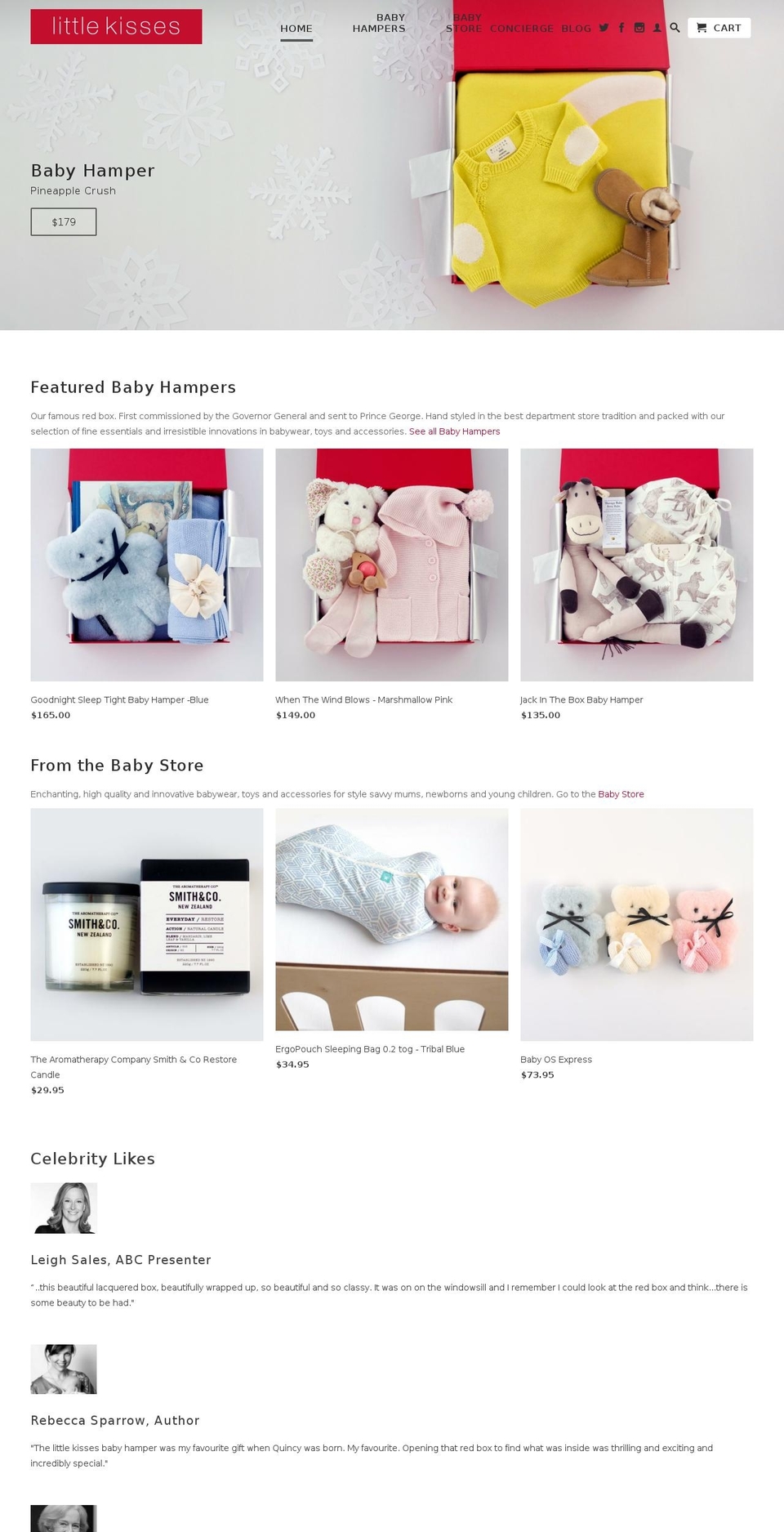 littlekisses.com.au shopify website screenshot