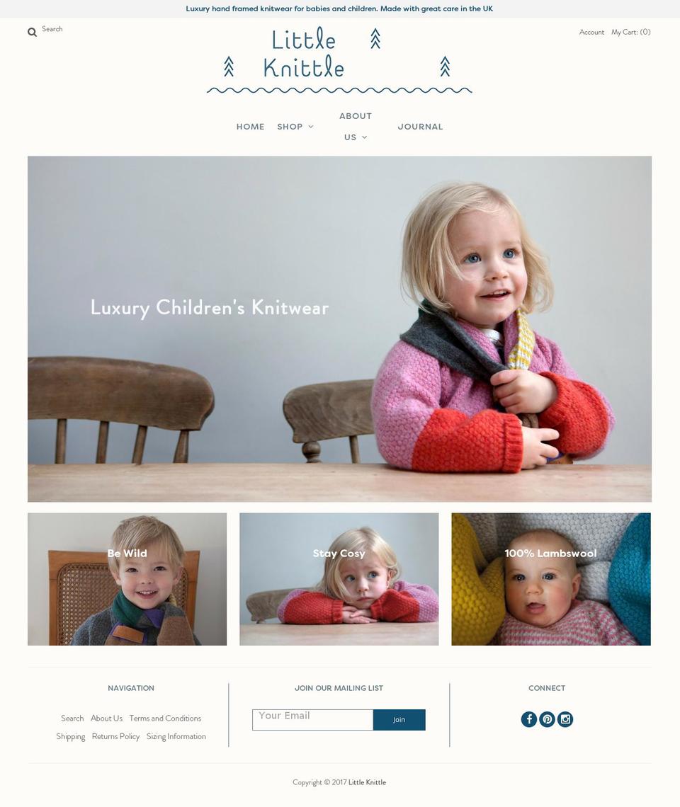 littleknittle.com shopify website screenshot