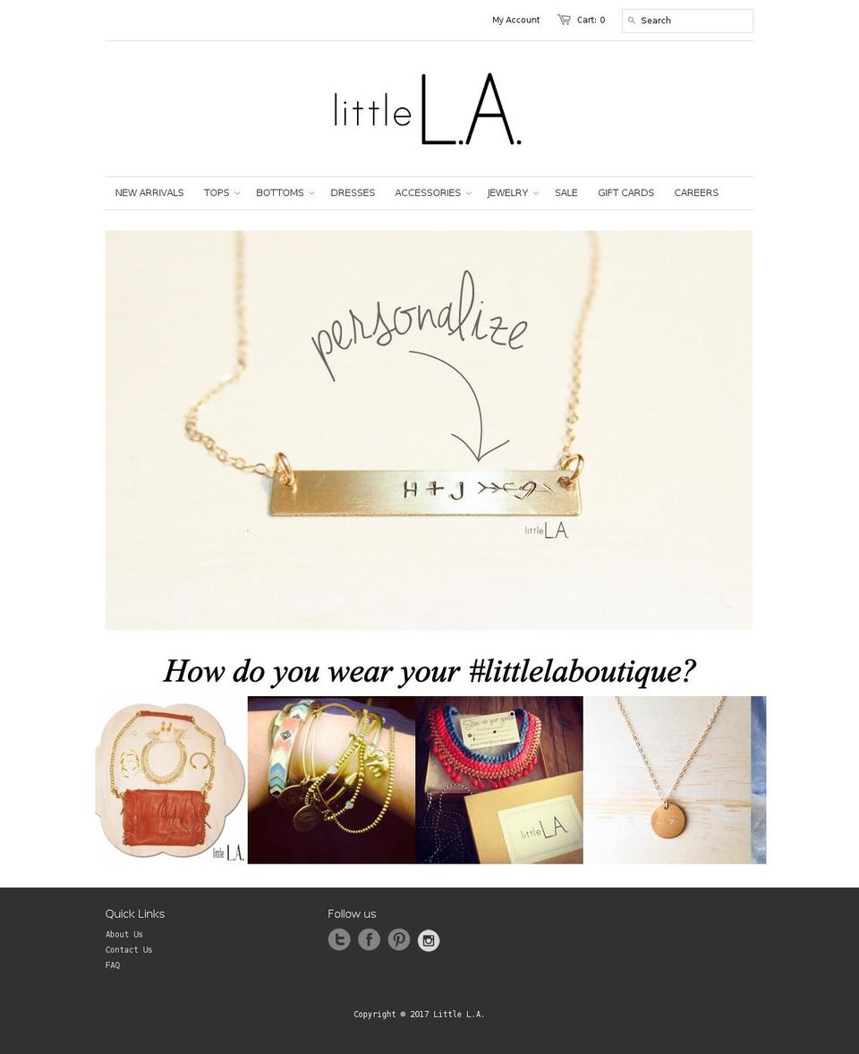 littlelaboutique.com shopify website screenshot