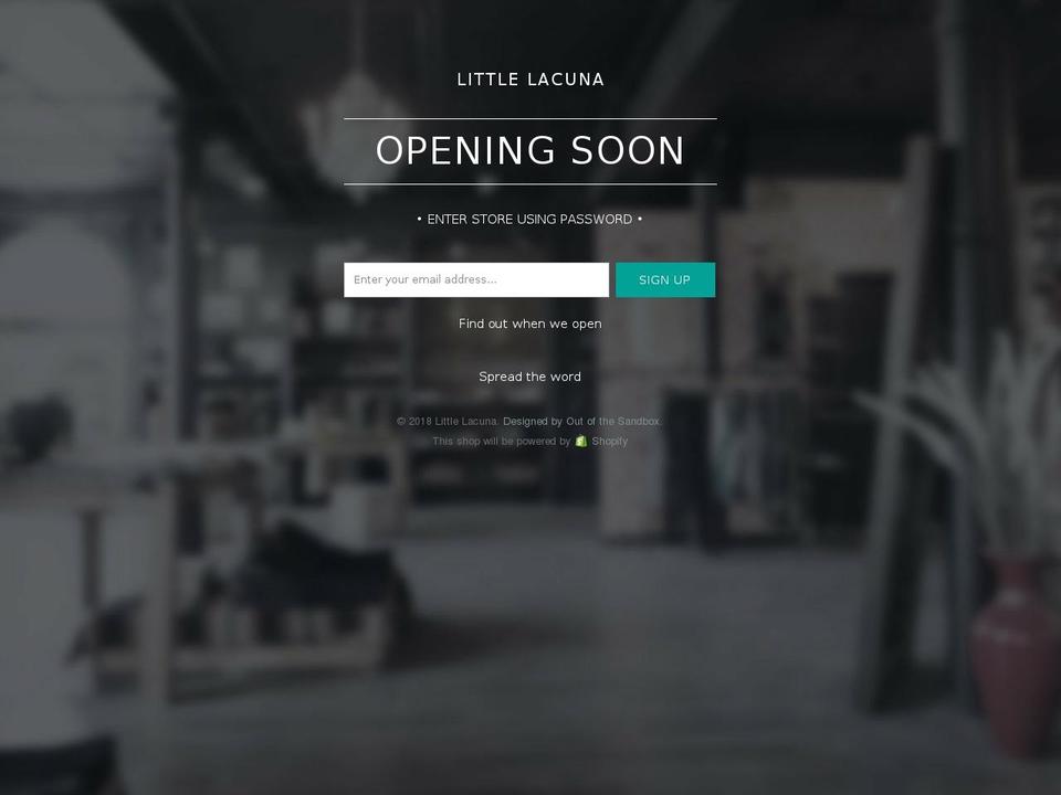 littlelacuna.com — Shopify storefront screenshot