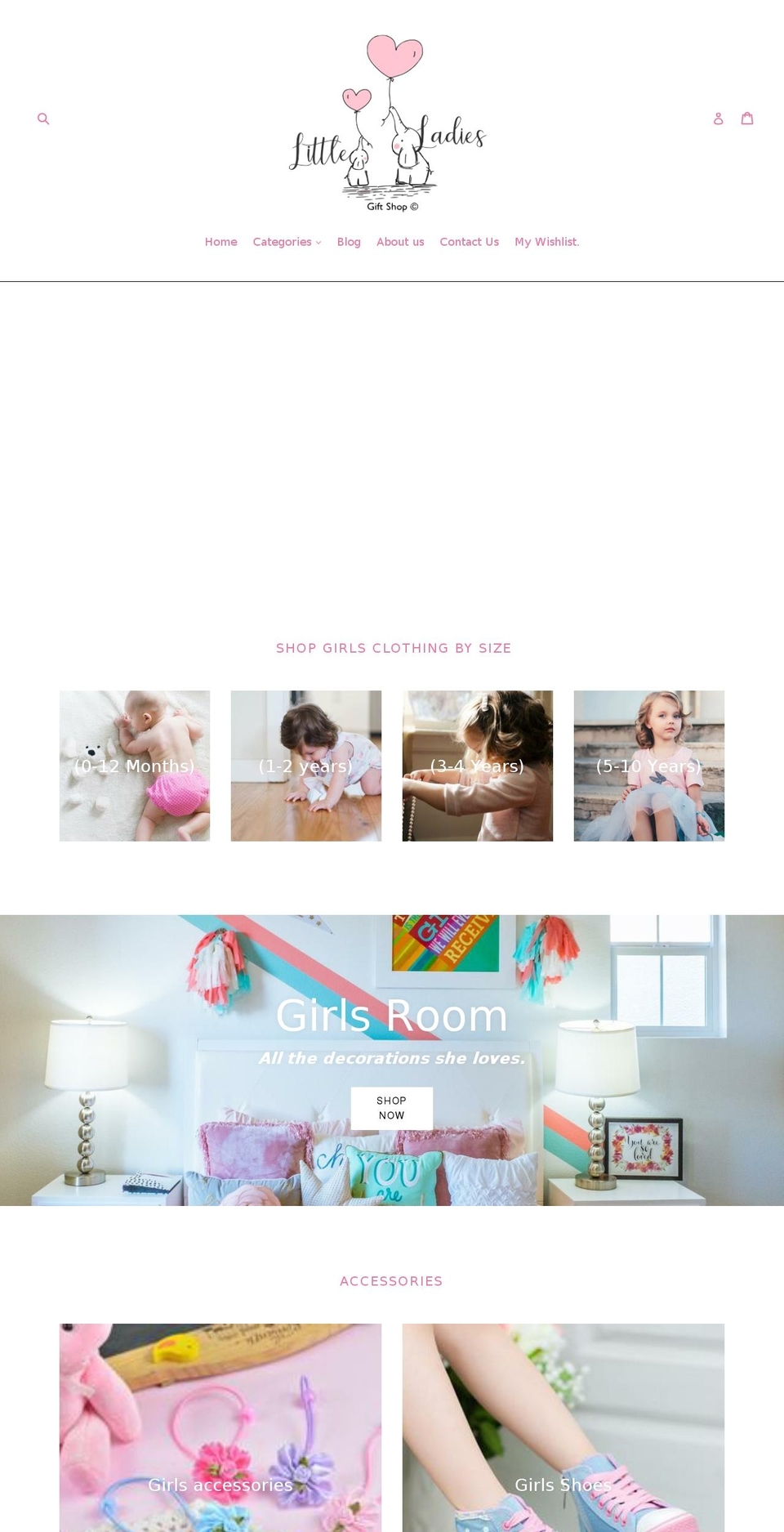 littleladiesgiftshop.com shopify website screenshot