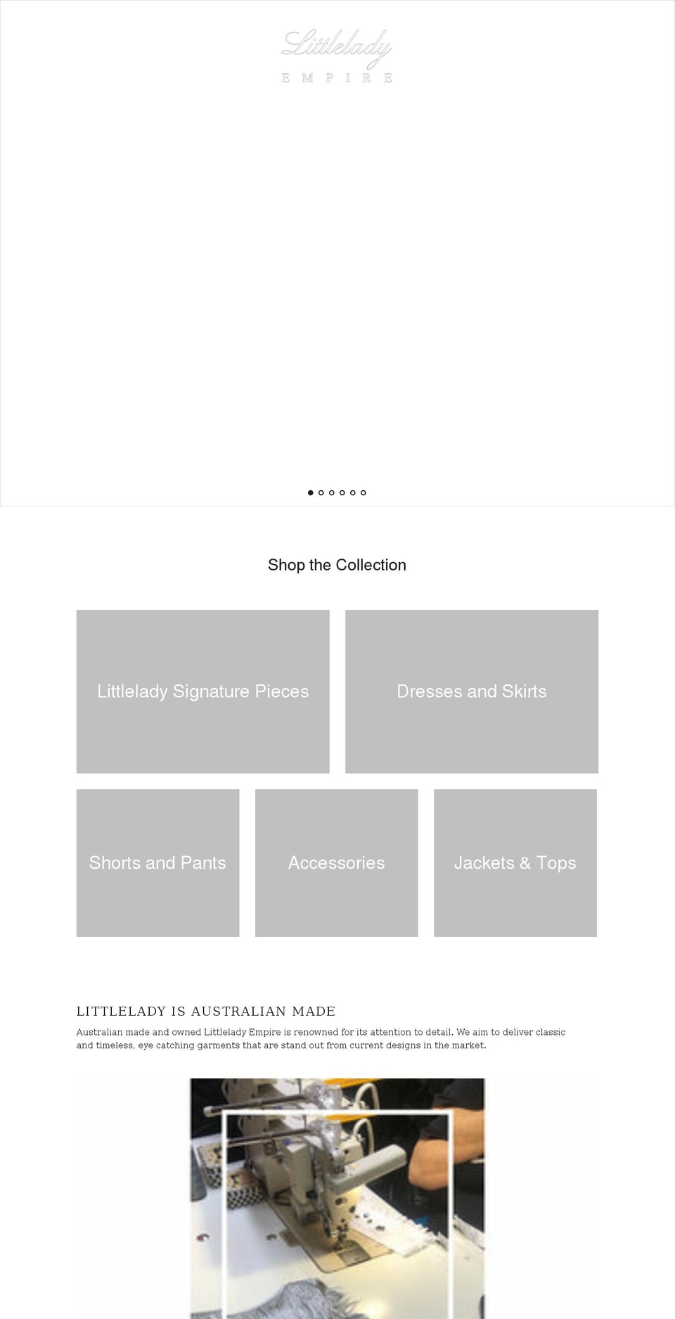 littleladyempire.com shopify website screenshot