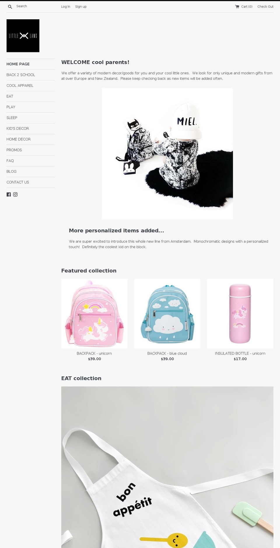 littlelamsyyc.com — Shopify storefront screenshot