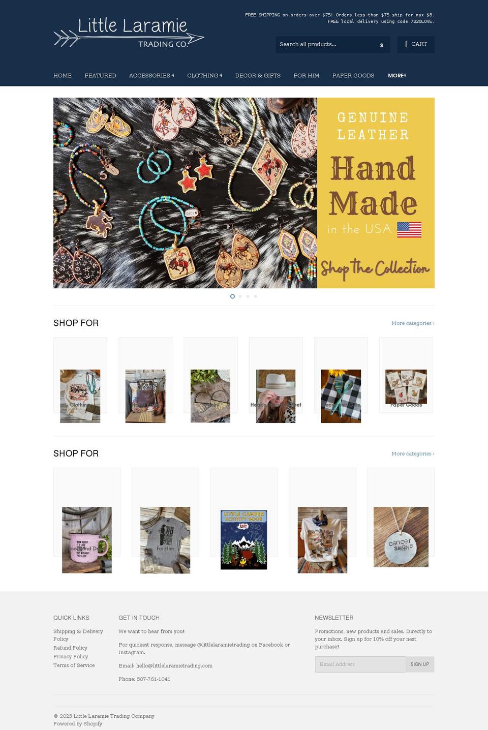 littlelaramietrading.com shopify website screenshot