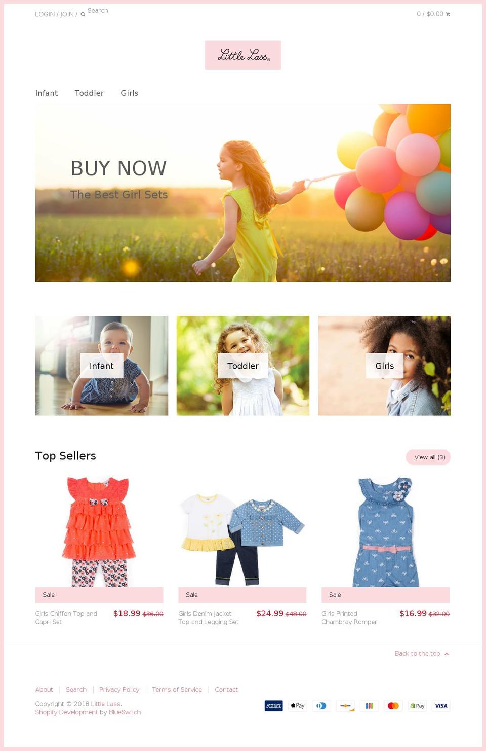 littlelass.com shopify website screenshot