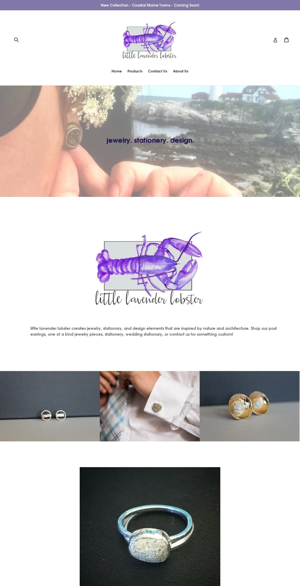 littlelavenderlobster.com — Shopify storefront screenshot