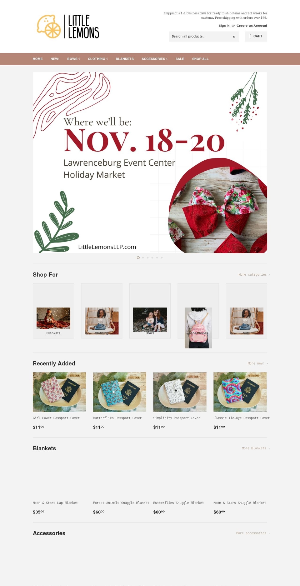 littlelemonsllp.com shopify website screenshot