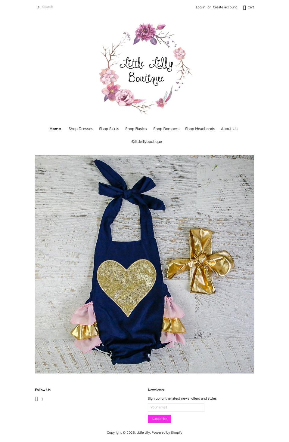 littlelilly.com.au shopify website screenshot