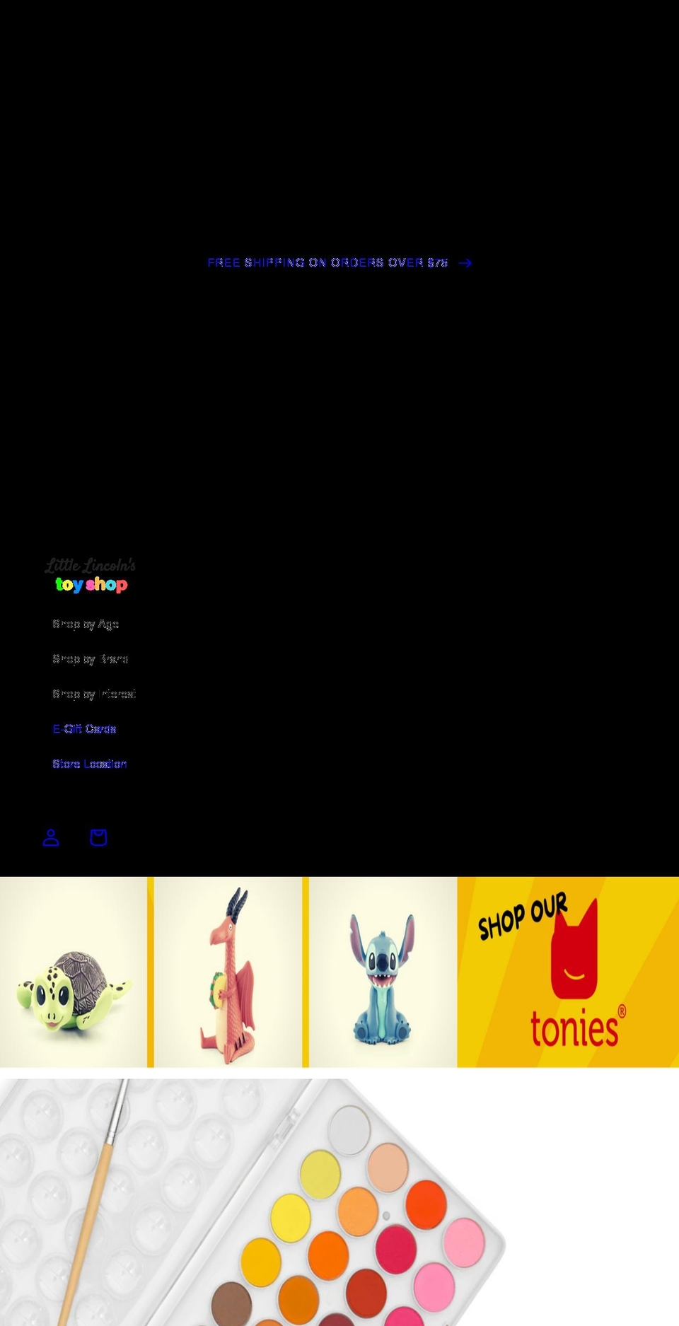 littlelincolnstoys.com shopify website screenshot