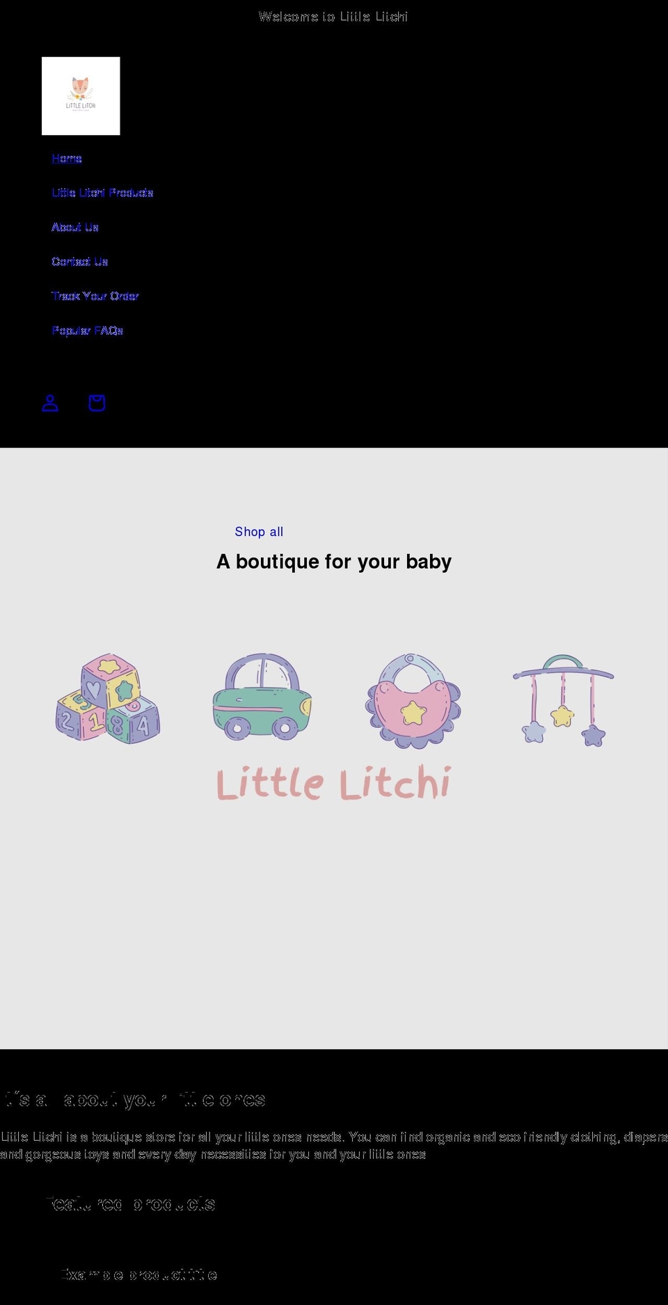 littlelitchi.com shopify website screenshot