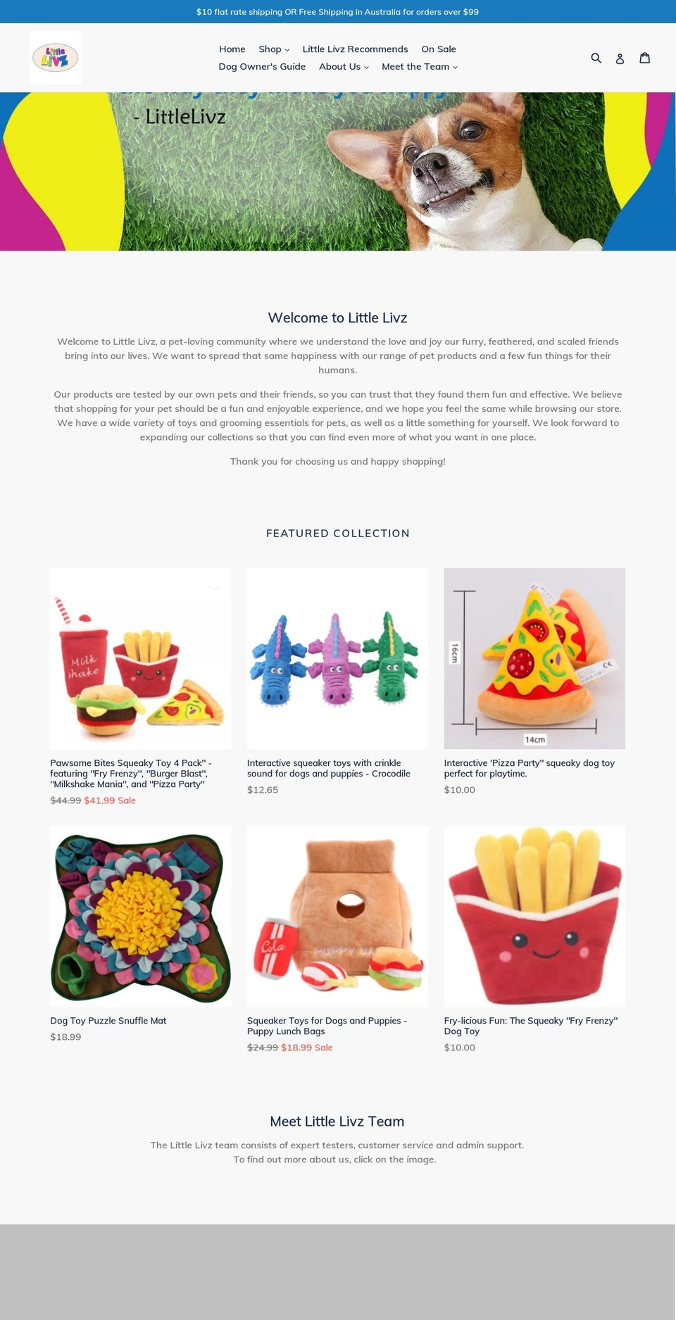littlelivz.com.au shopify website screenshot