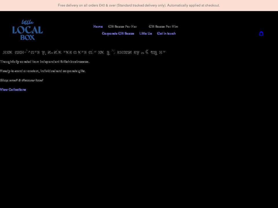 littlelocalbox.co.uk shopify website screenshot