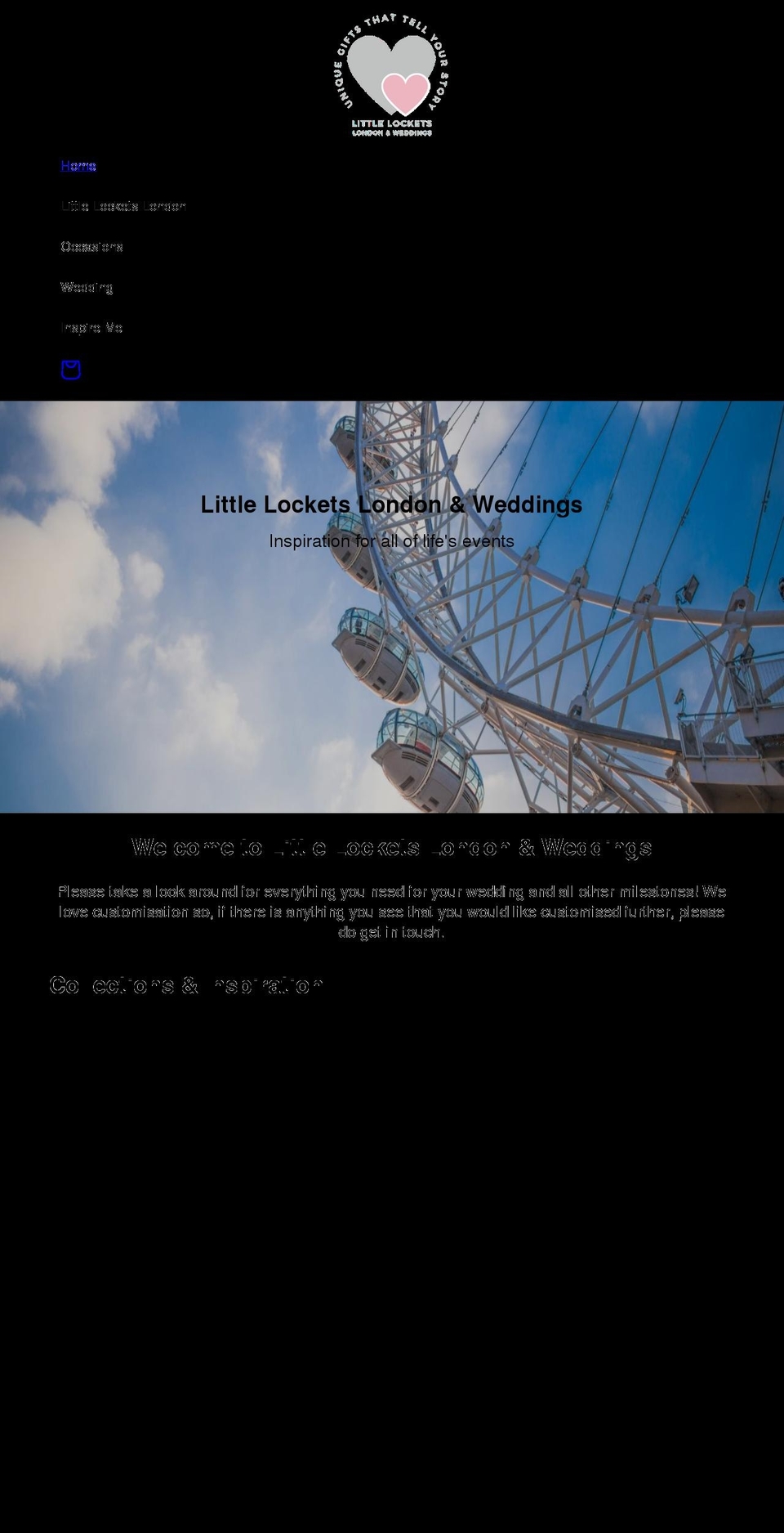 wedding Shopify theme site example littlelocketslondon.com