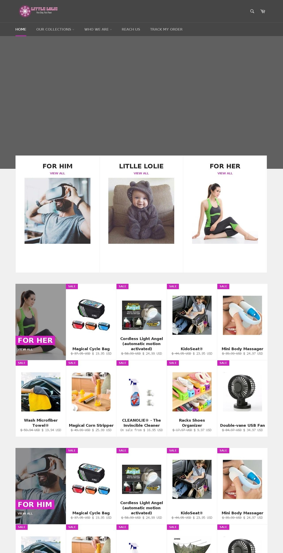 littlelolie.com — Shopify storefront screenshot