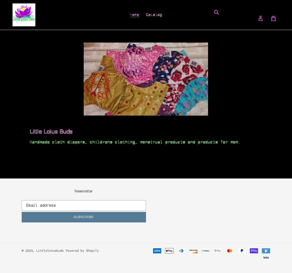 littlelotusbuds.com shopify website screenshot