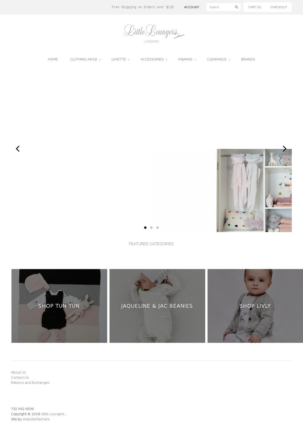 littleloungersbaby.com — Shopify storefront screenshot