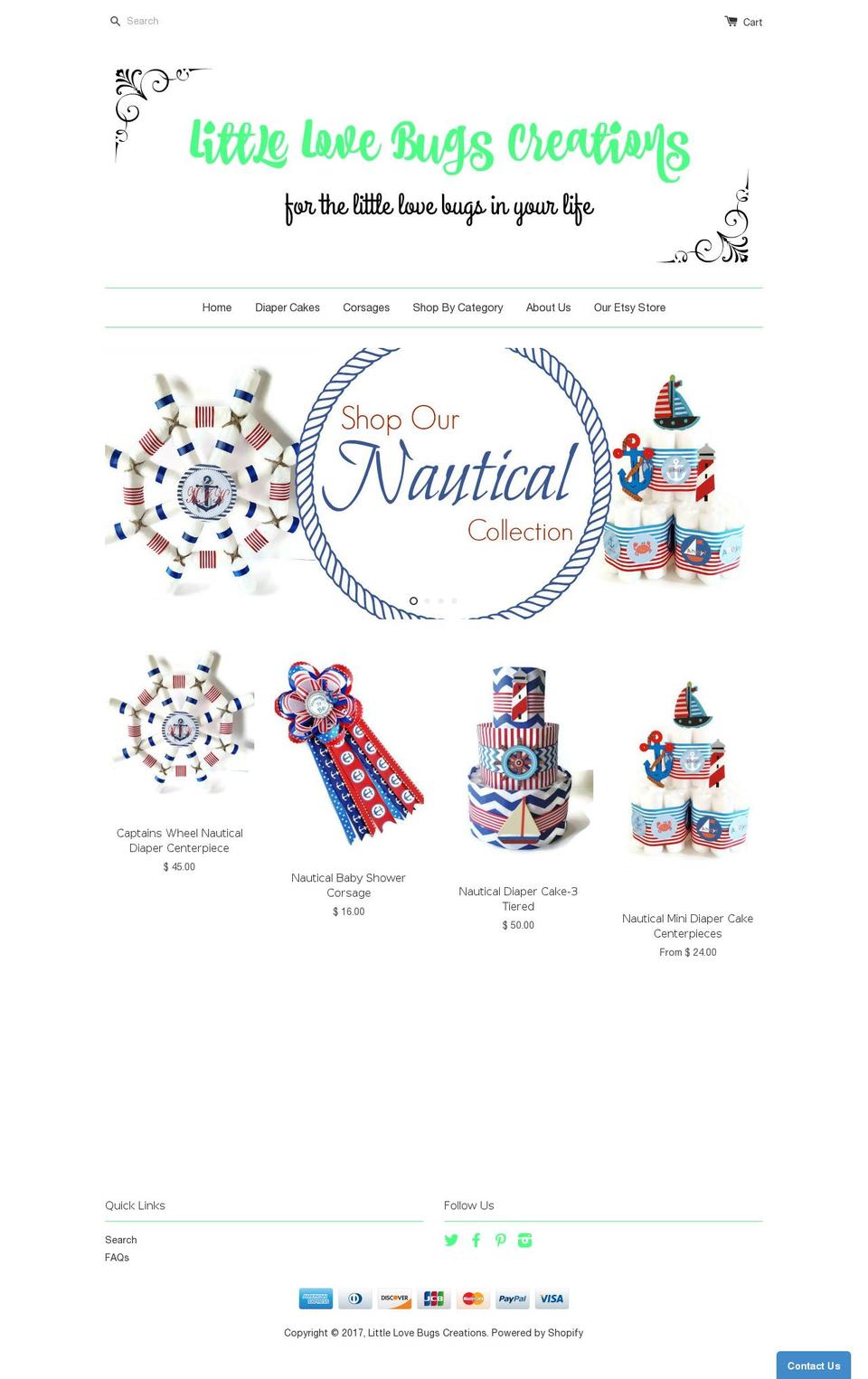 littlelovebugscreations.com shopify website screenshot