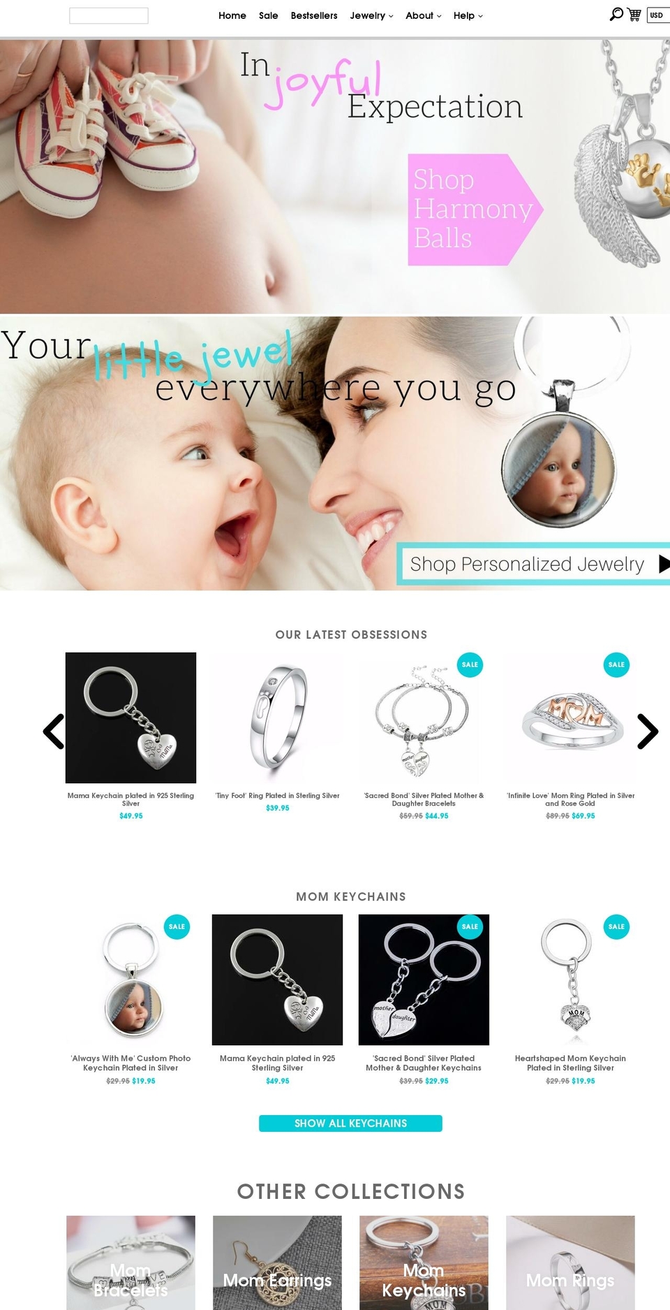 ecom-turbo-2-8 Shopify theme site example littlelovejewels.com