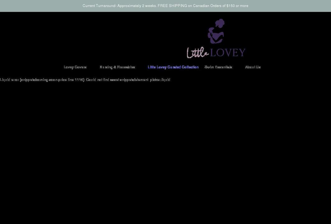littleloveyhandmade.com — Shopify storefront screenshot
