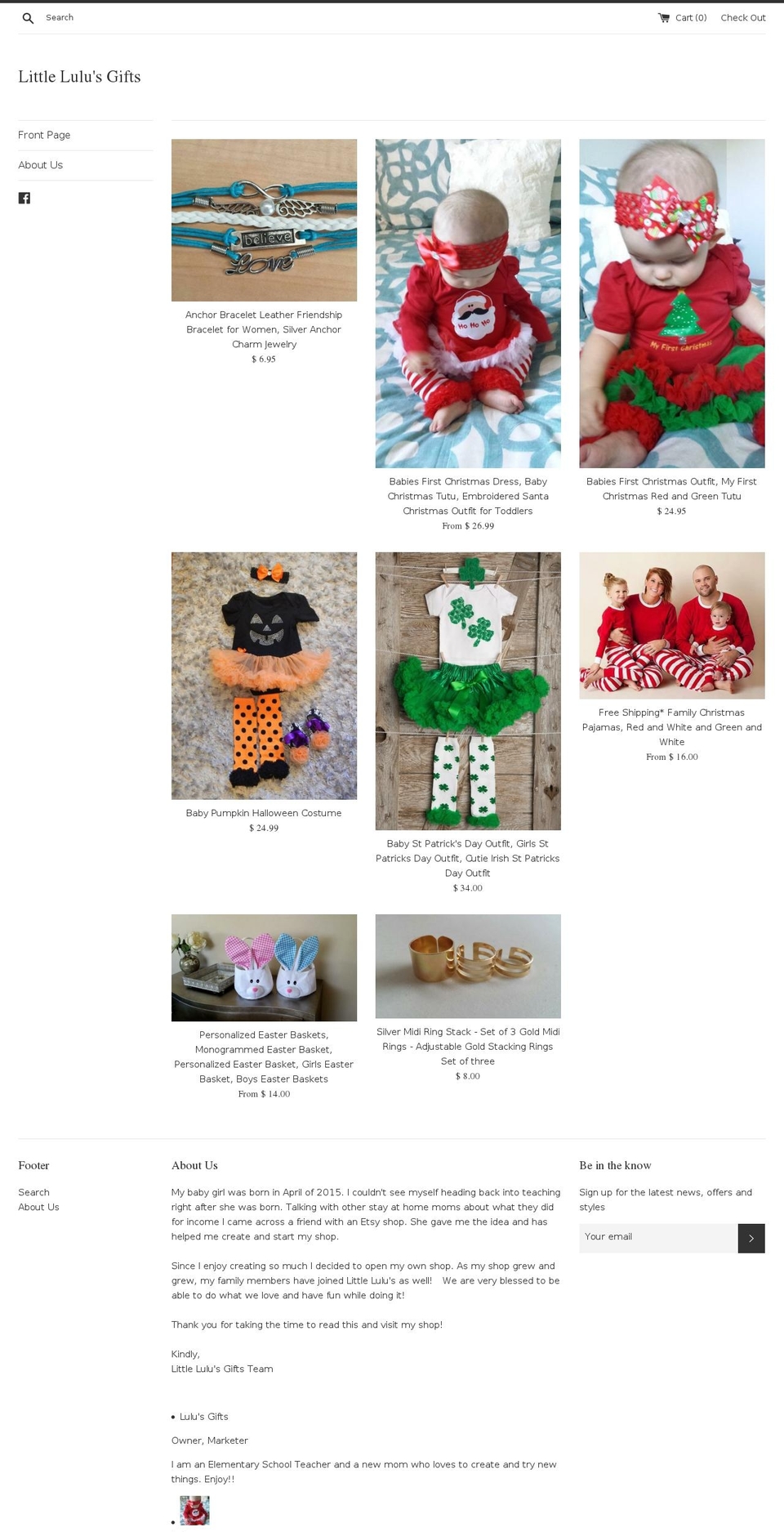 littlelulusgifts.com shopify website screenshot