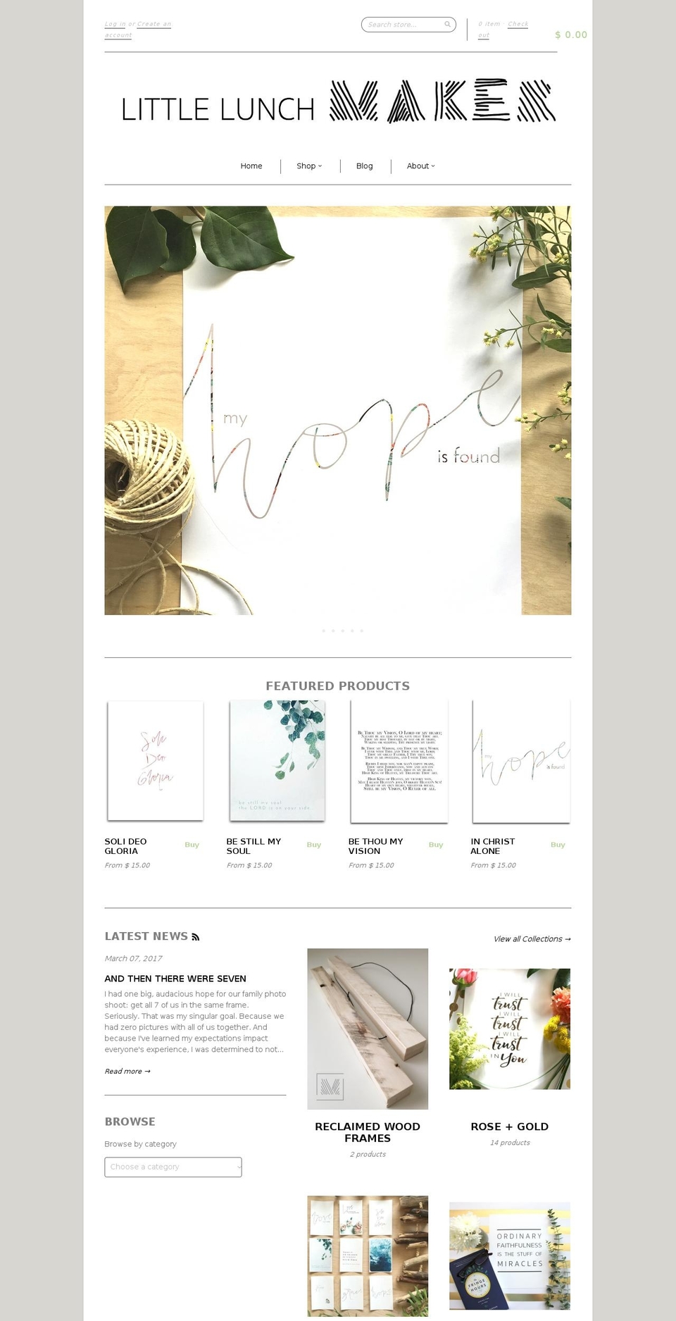 littlelunchmaker.com shopify website screenshot