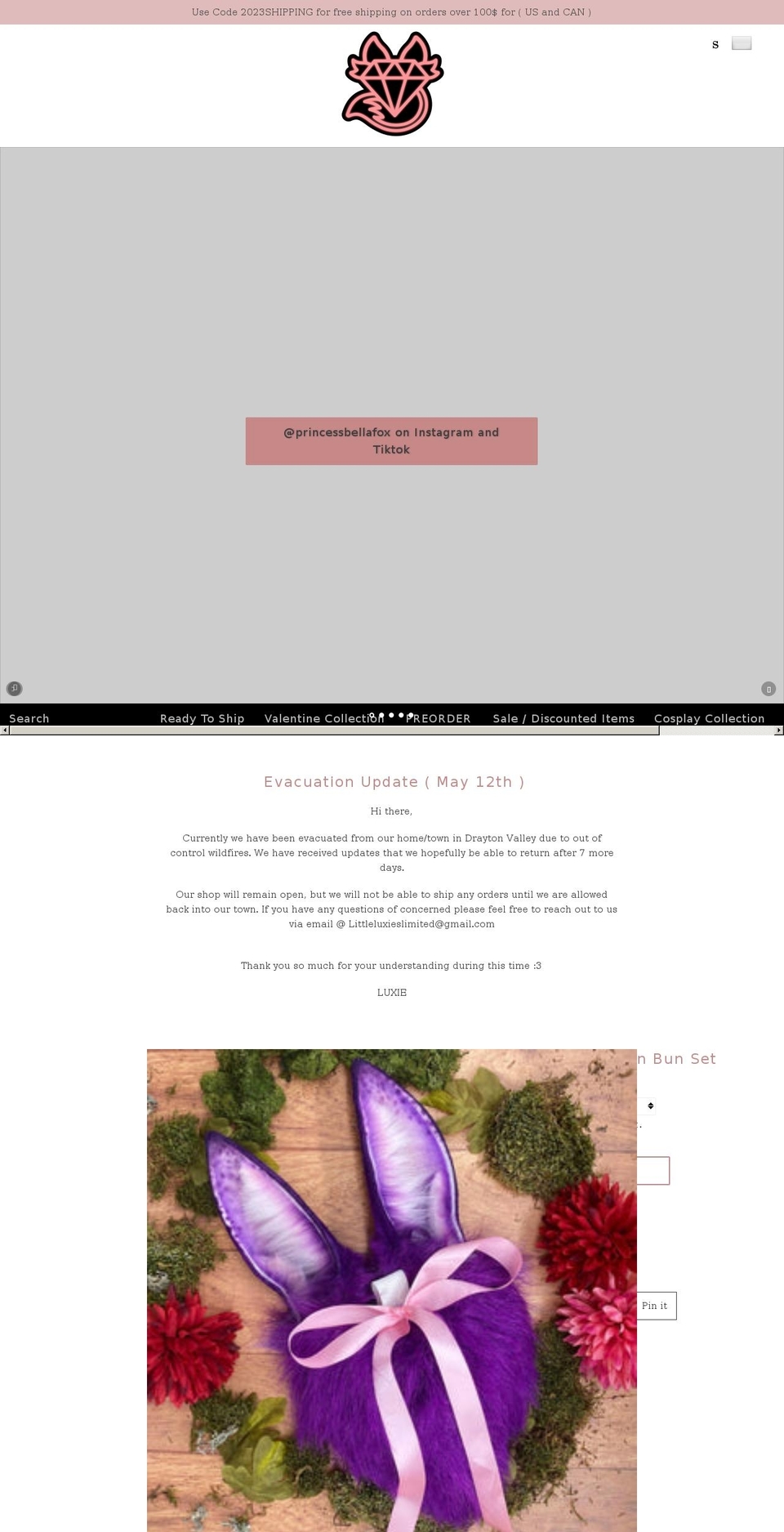 littleluxies.com shopify website screenshot