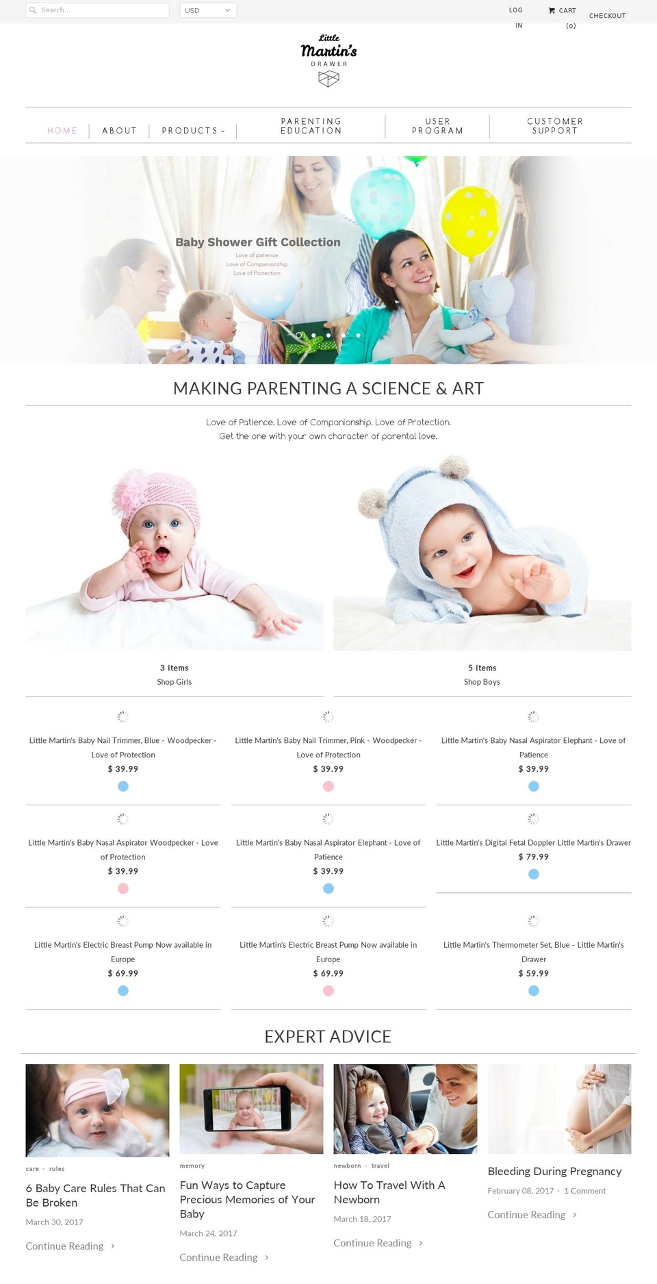 littlemartinsdrawer.com shopify website screenshot