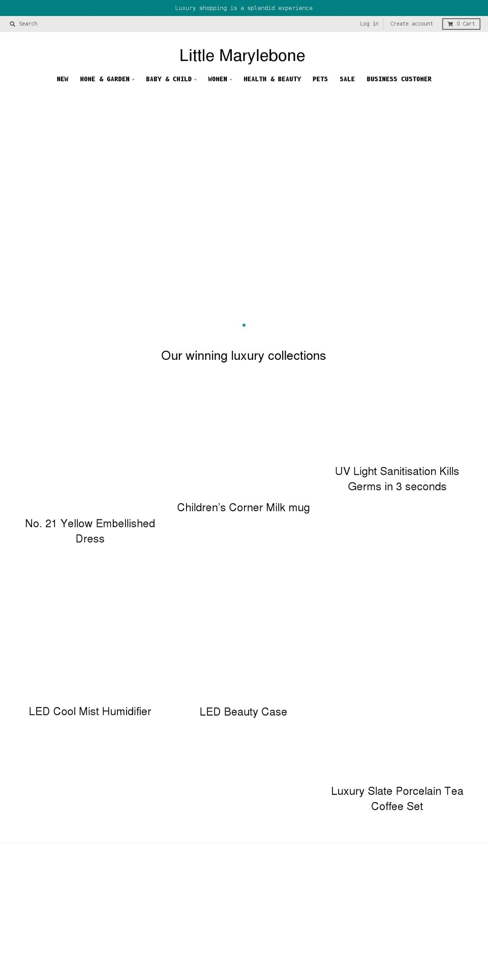 littlemarylebone.com shopify website screenshot