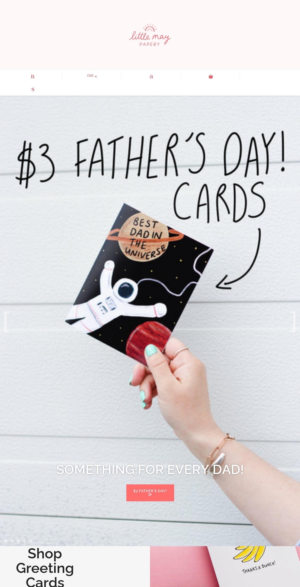 littlemaypapery.com shopify website screenshot